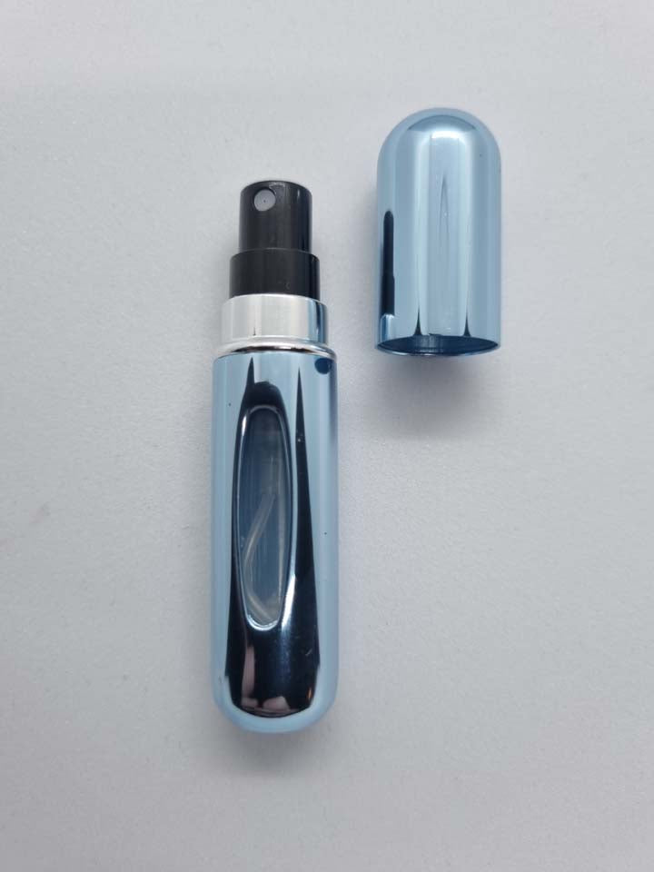 5ml rese behållare för parfym, blank ljusblå